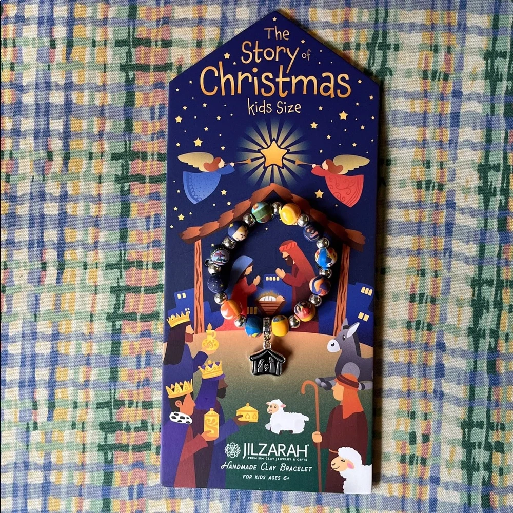 Jilzarah Christmas Story Kids Beaded Bracelet with Story Booklet- NWT